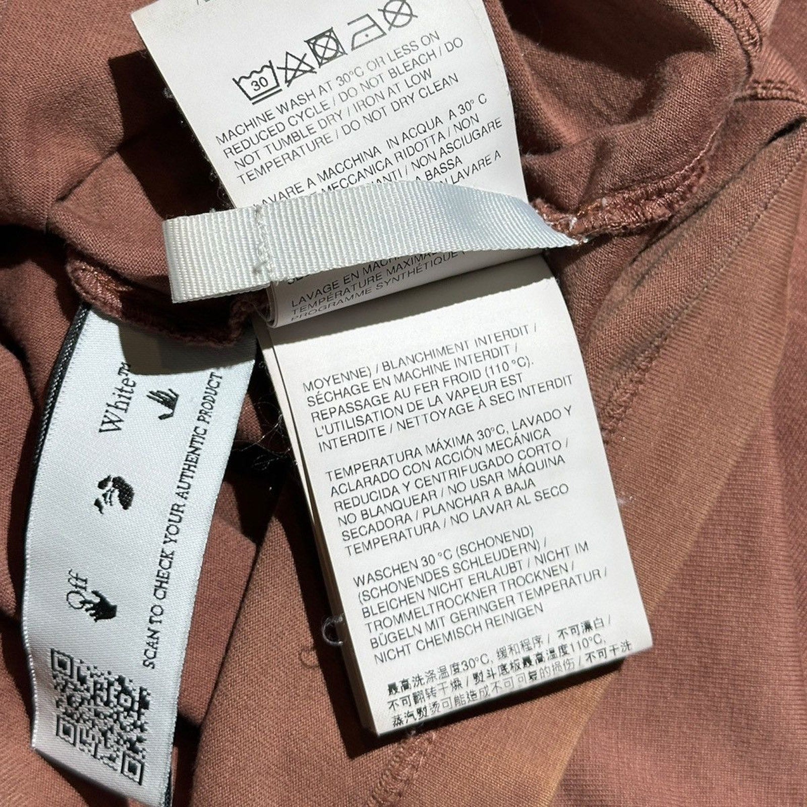 Cropped washed logo tee