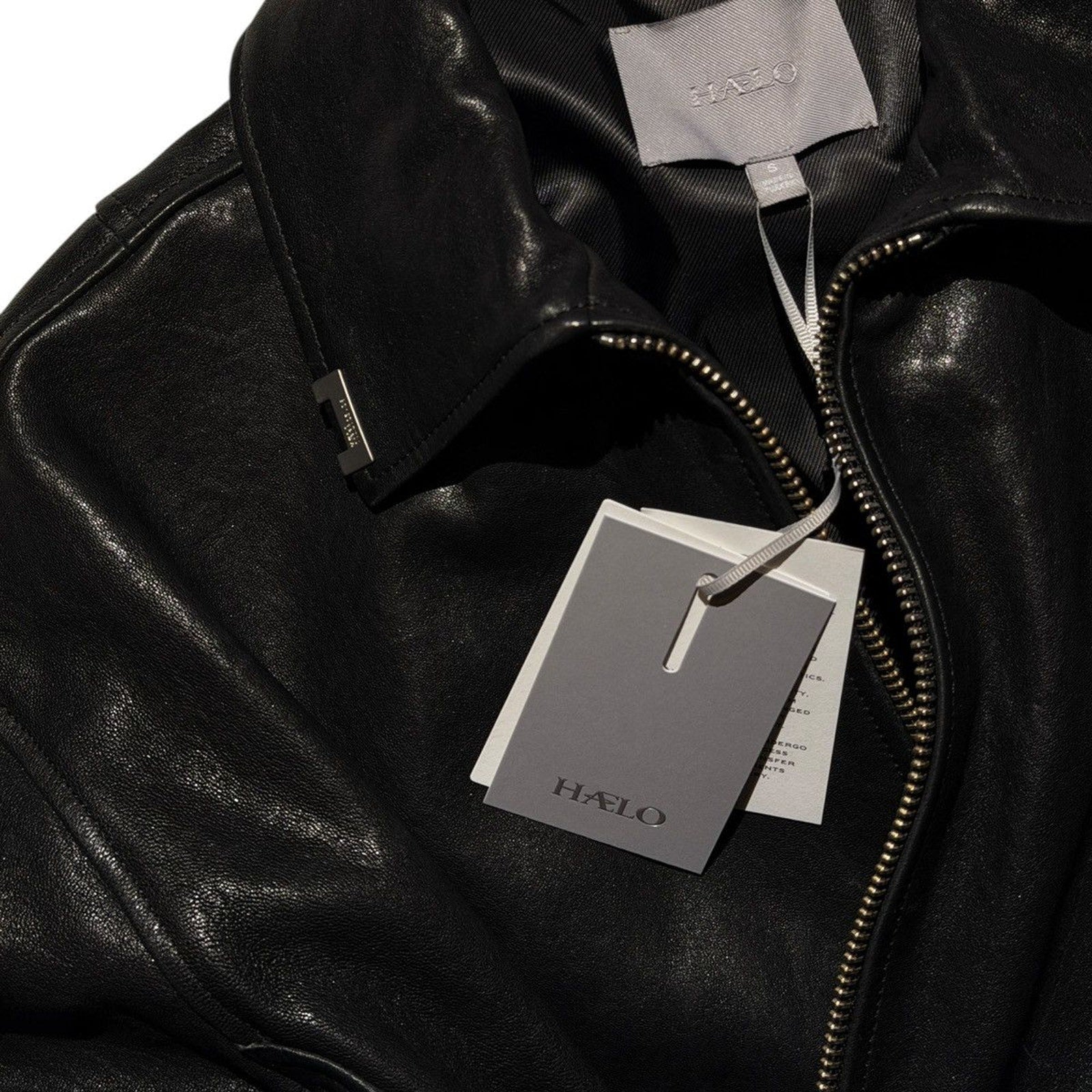 Haelo wrap leather bomber