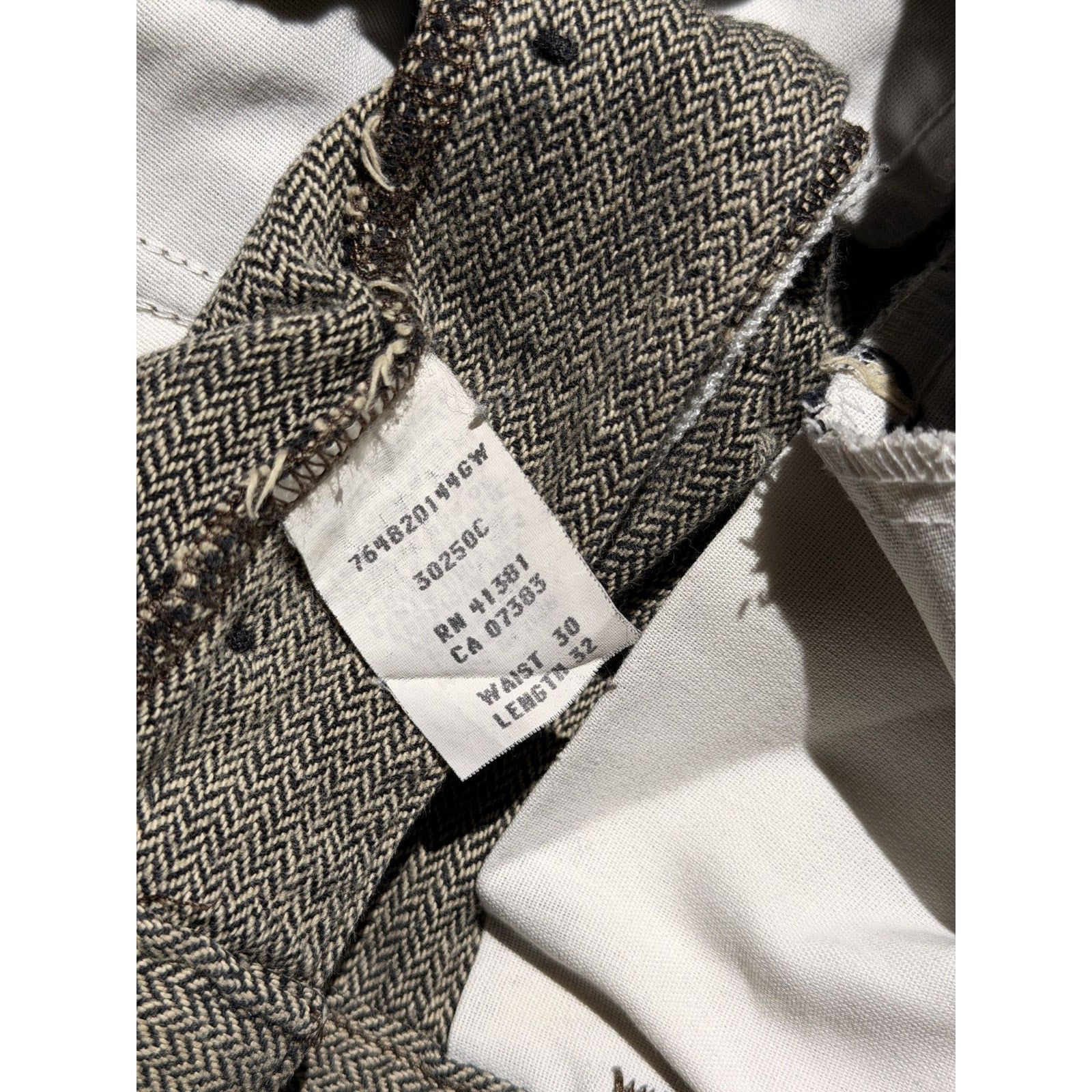 Tweed woven trouser