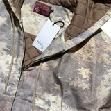 Star camo padded hoodie