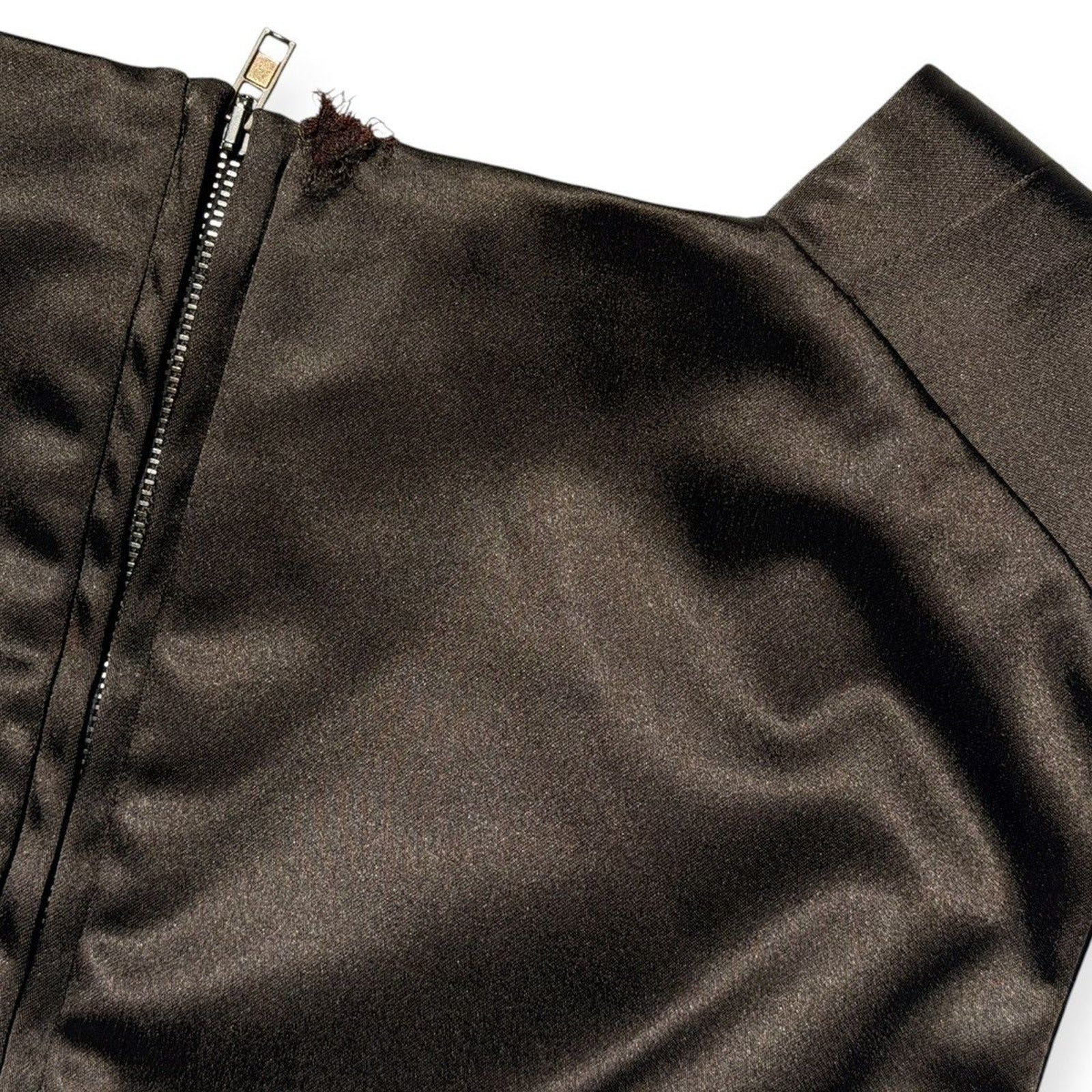 Satin pleated dress