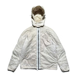 Dissection padded hooded jacket