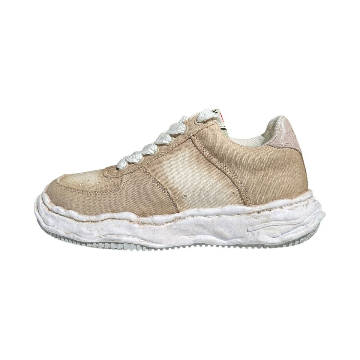 Melted sole Wayne washed canvas sneaker