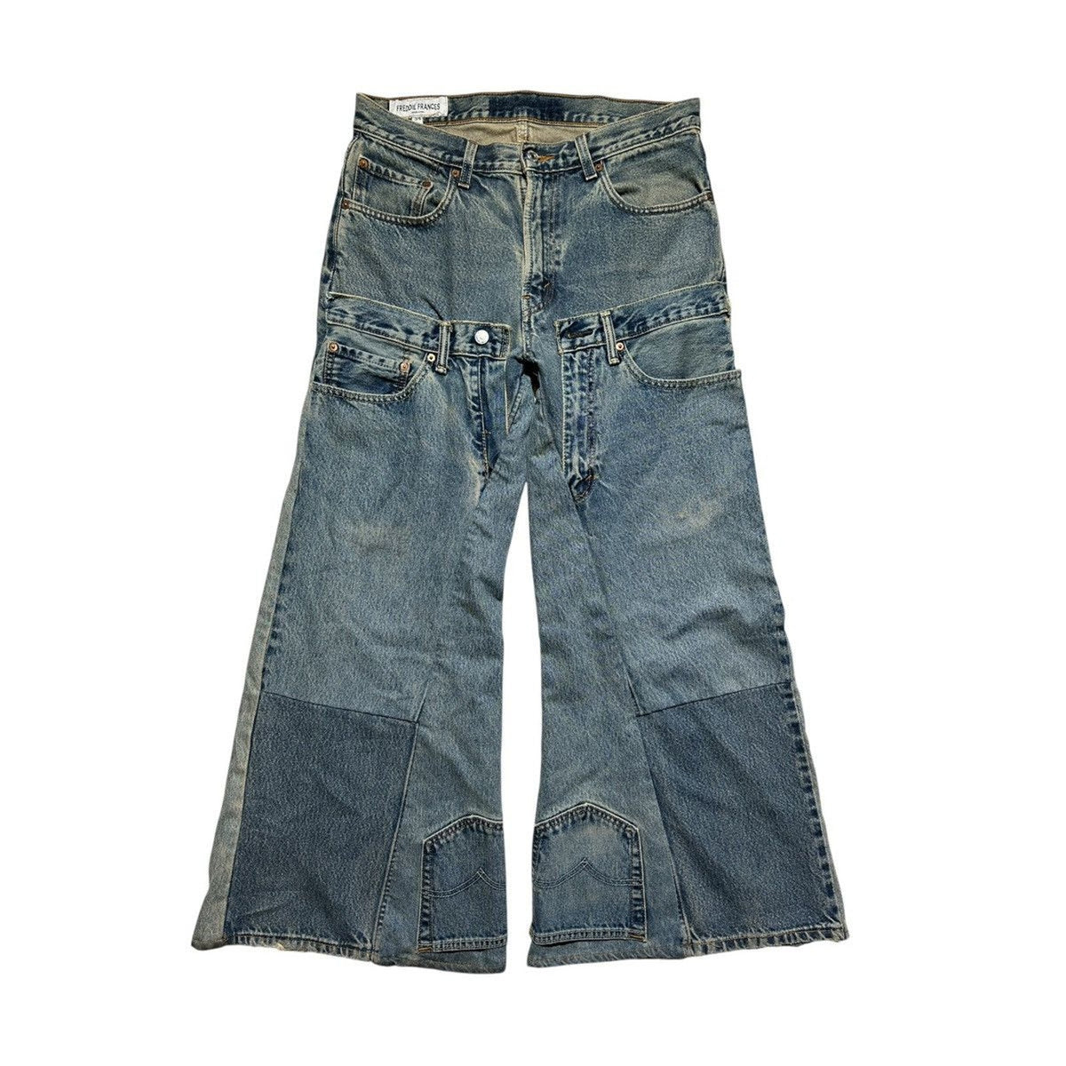 Freddie frances reconstructed flared denim