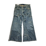 Freddie frances reconstructed flared denim