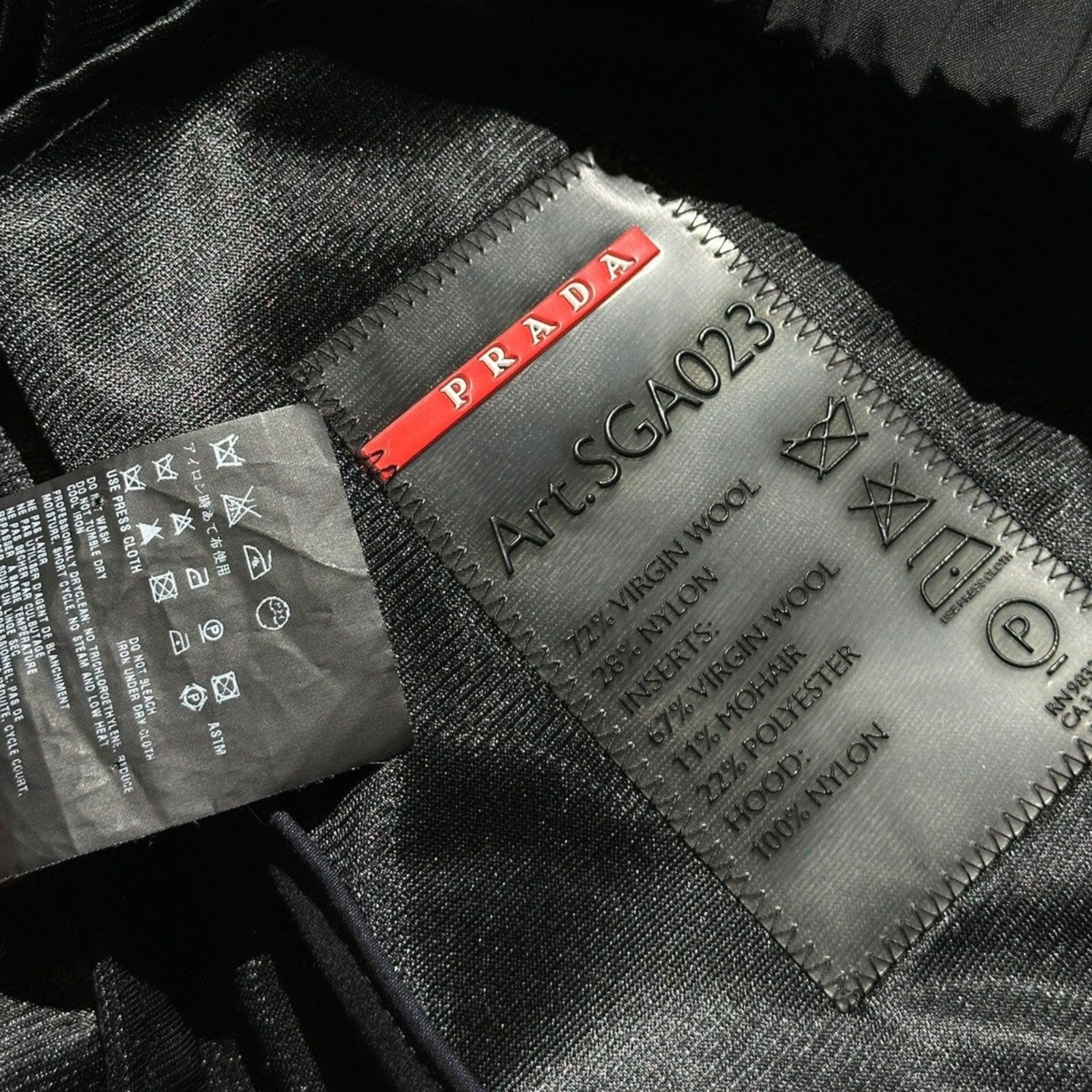 2008 paneled hooded zip up nylon jacket