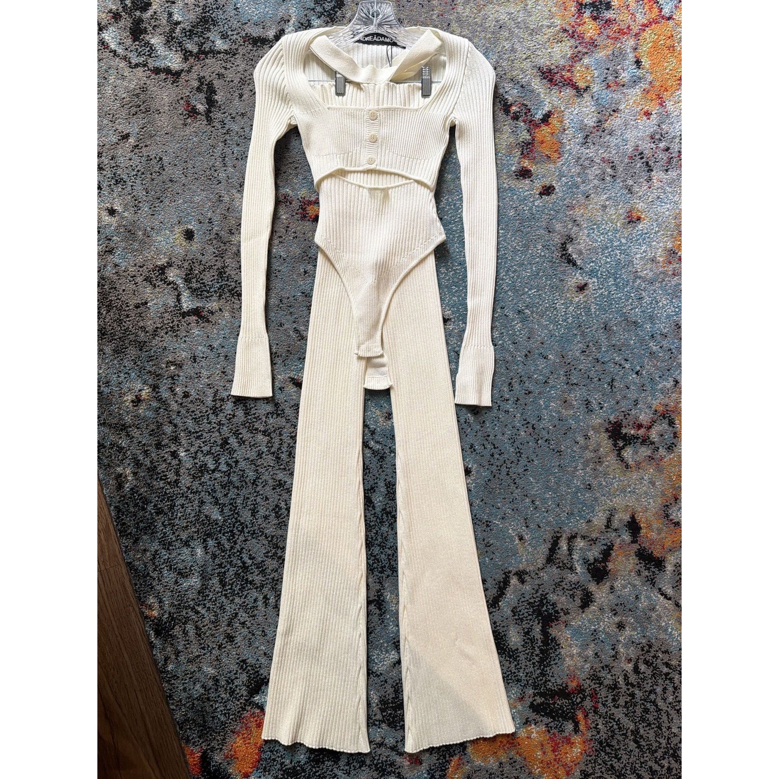 Ribbed two piece cut out stretch set