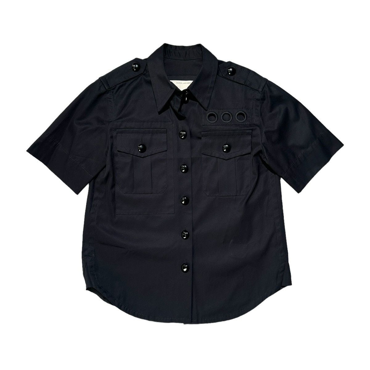 Runway cut out military button down