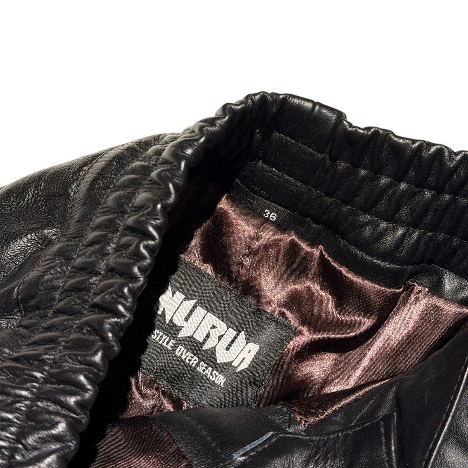Leather motorcycle pant