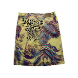 Vintage graphic print midi skirt