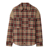 glen plaid ribbed flannel