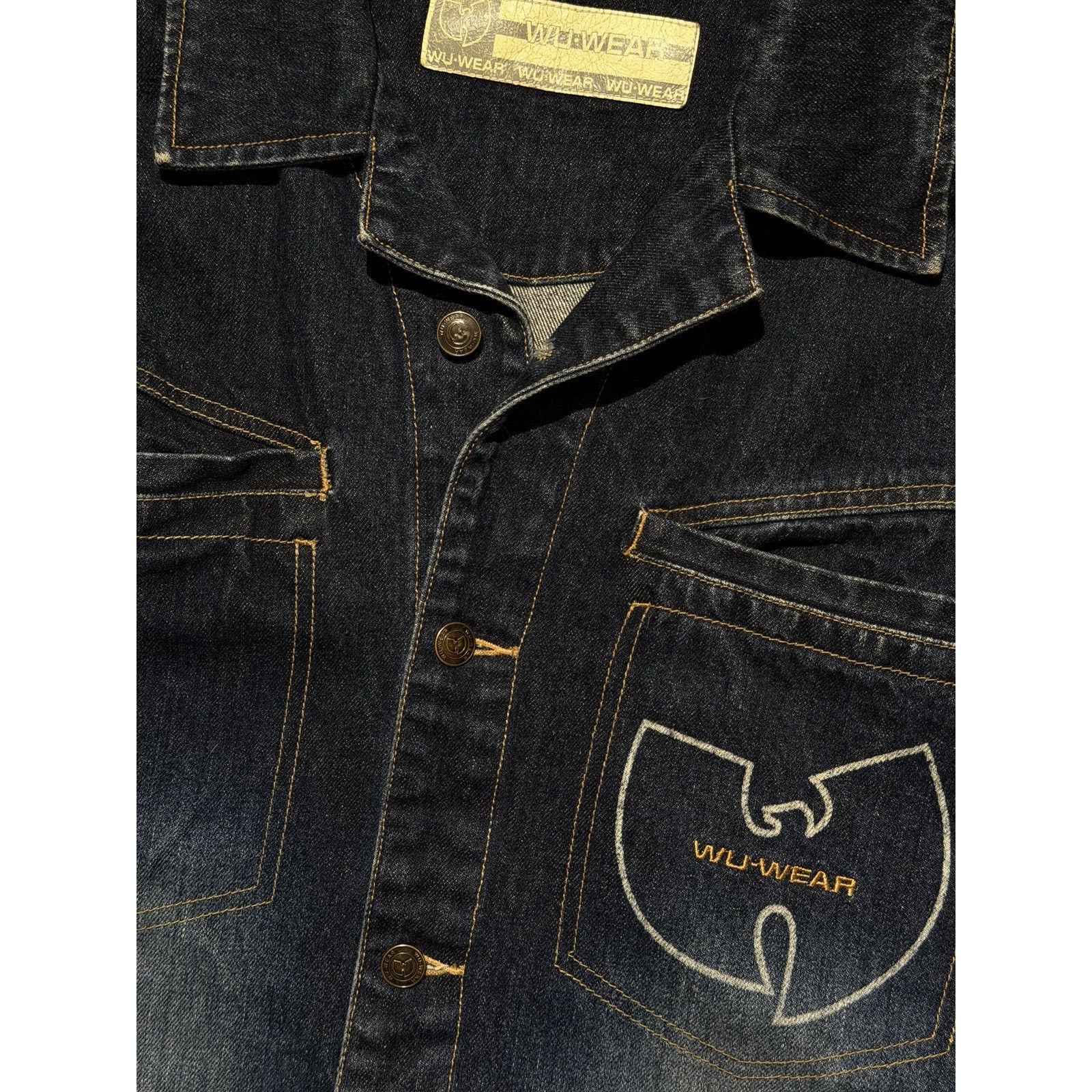 Wu wear logo jeans jacket