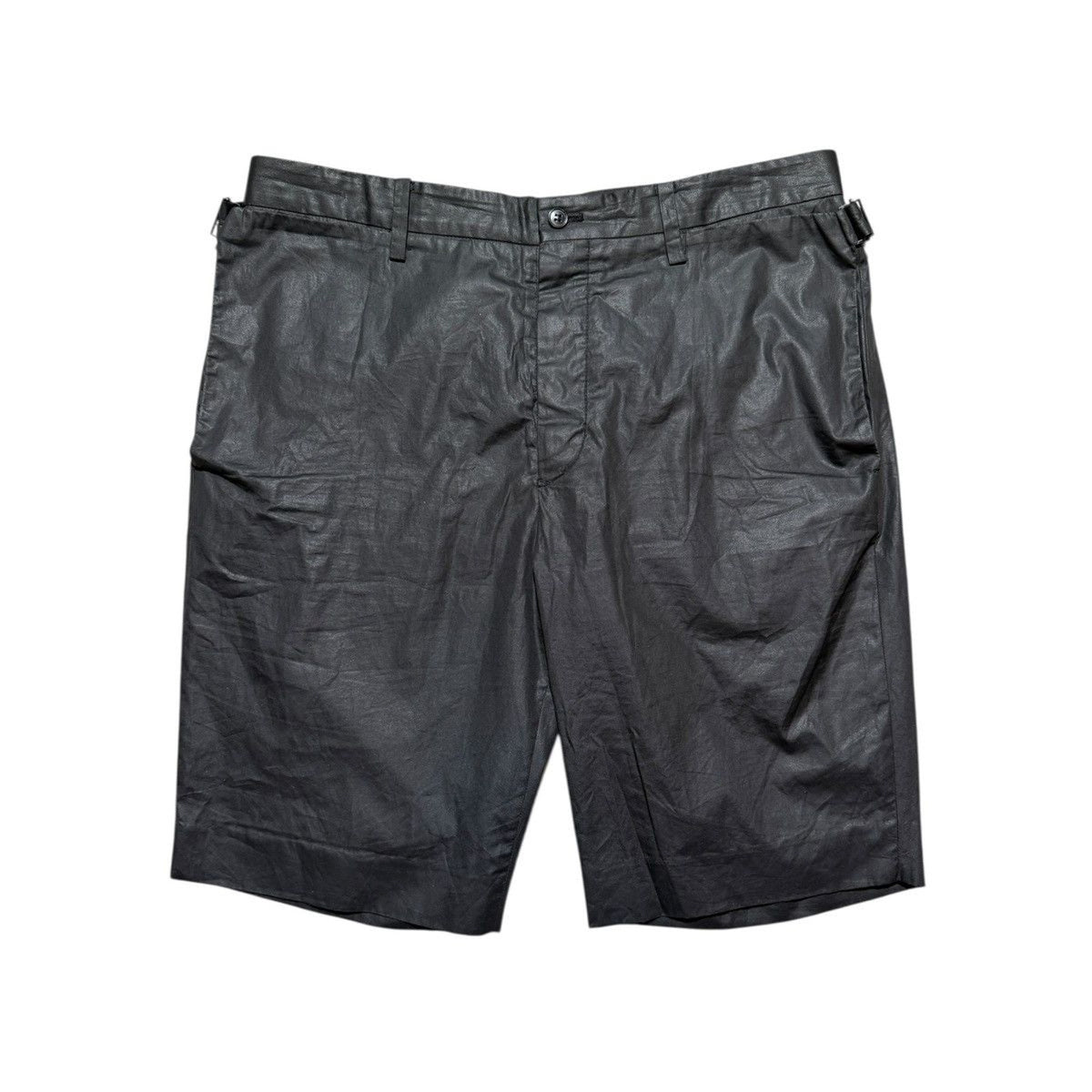 Archive waxed coated shorts