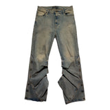 Button leg jeans