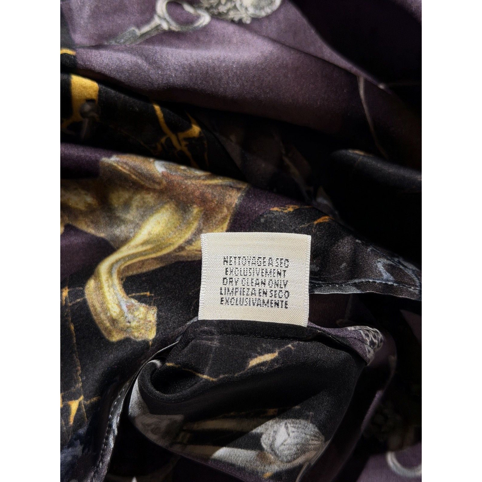 Margiela era baroque silk chain link shirt