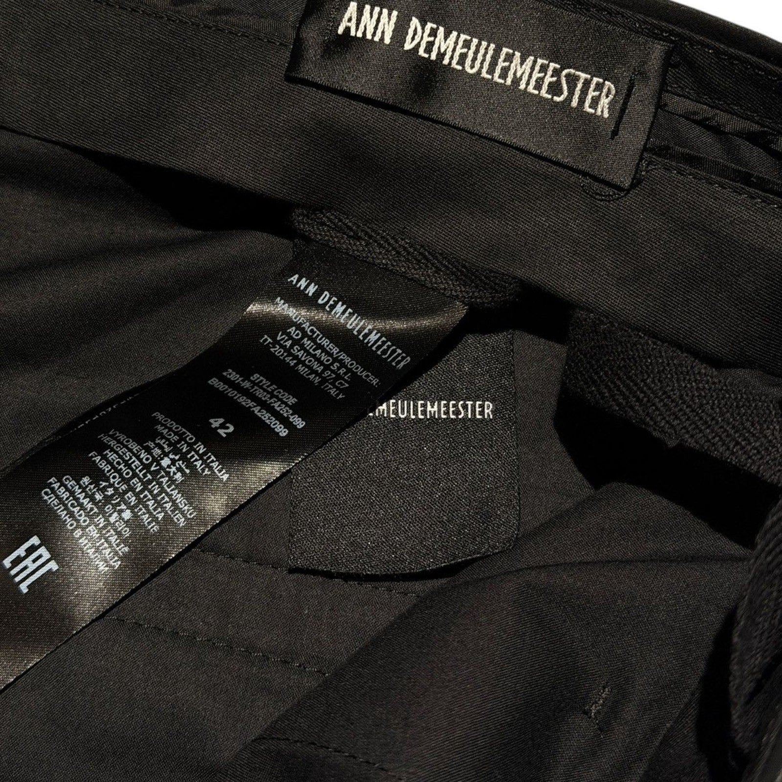 Waxed coated bonne wide leg trouser