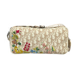 Vintage floral embroidered monogram crossbody