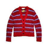 Mohair striped cardigan