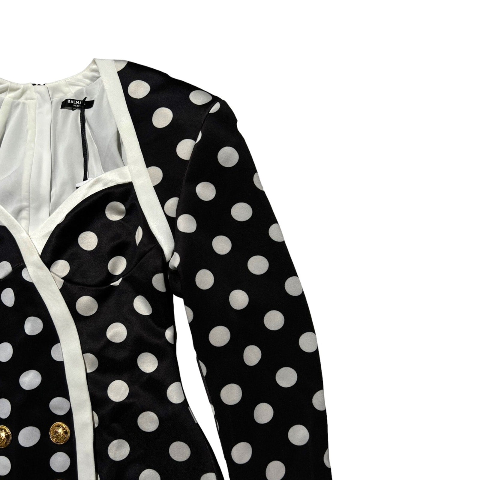 Polka dot blazer dress