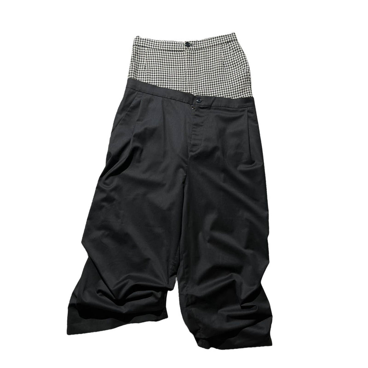 houndstooth double waist layer pant