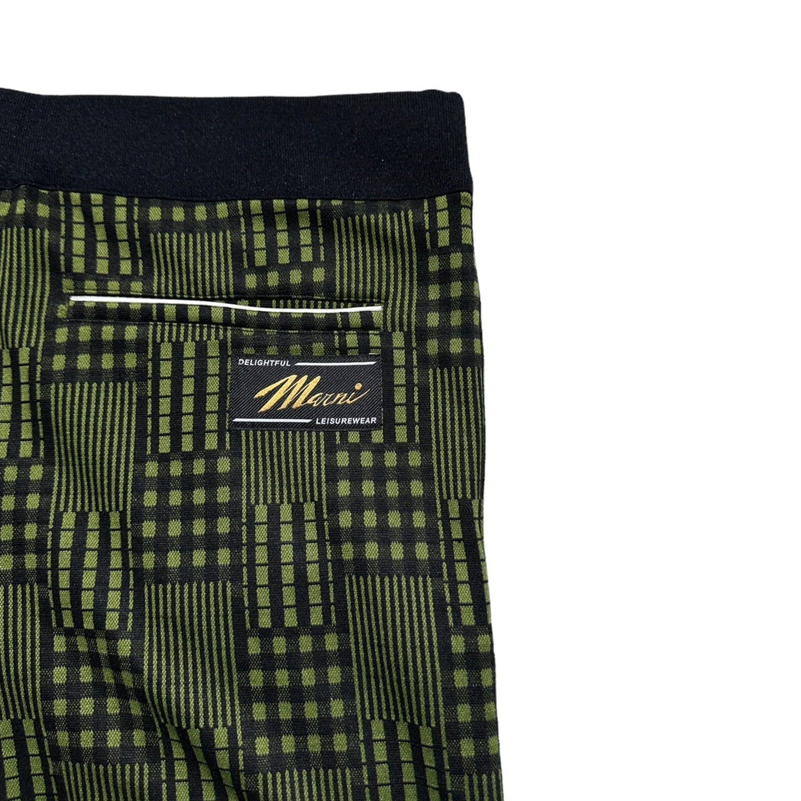 FW23 Plaid print flared sweatpants