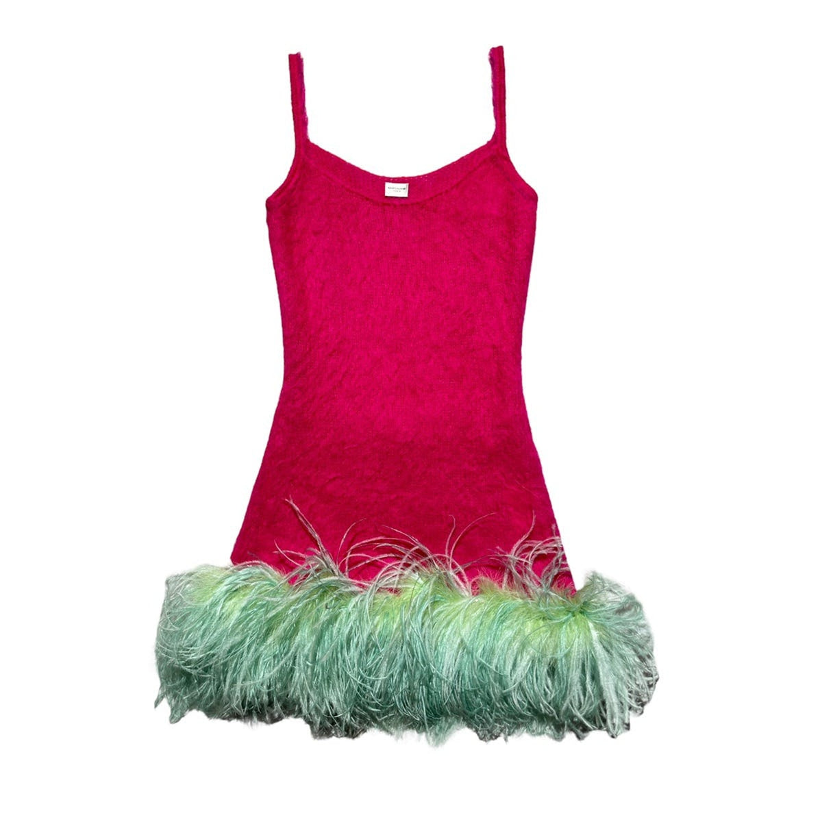 Mohair feathered bottom dress