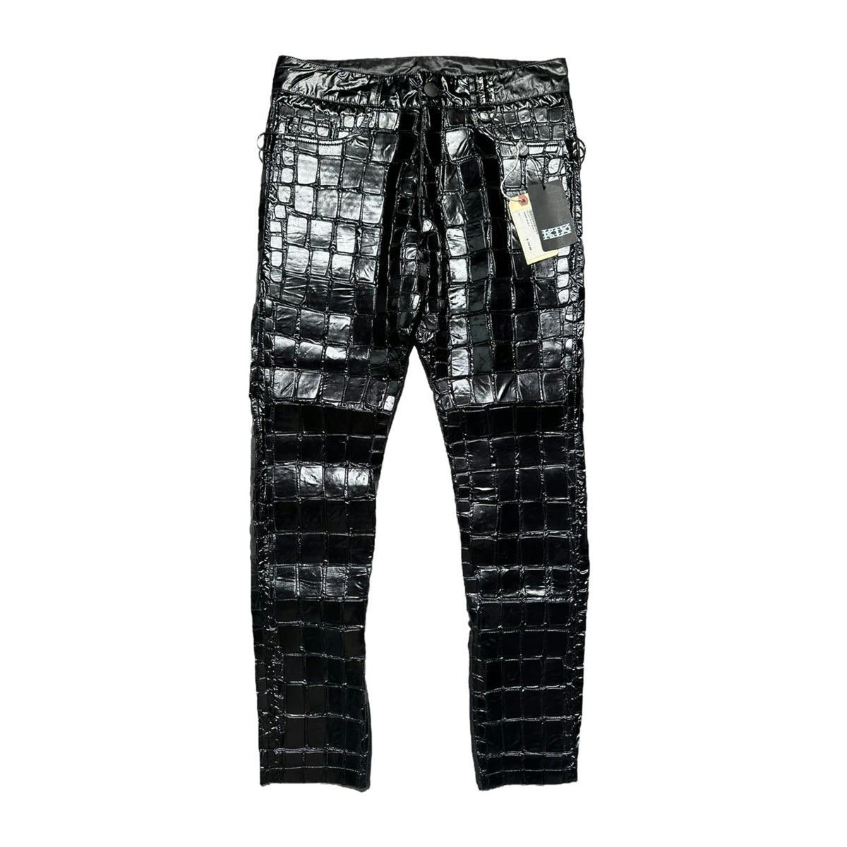 Croc Scale Zip bottom trouser