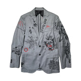 SS18 Scribble Doodle Punk blazer