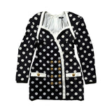 Polka dot blazer dress