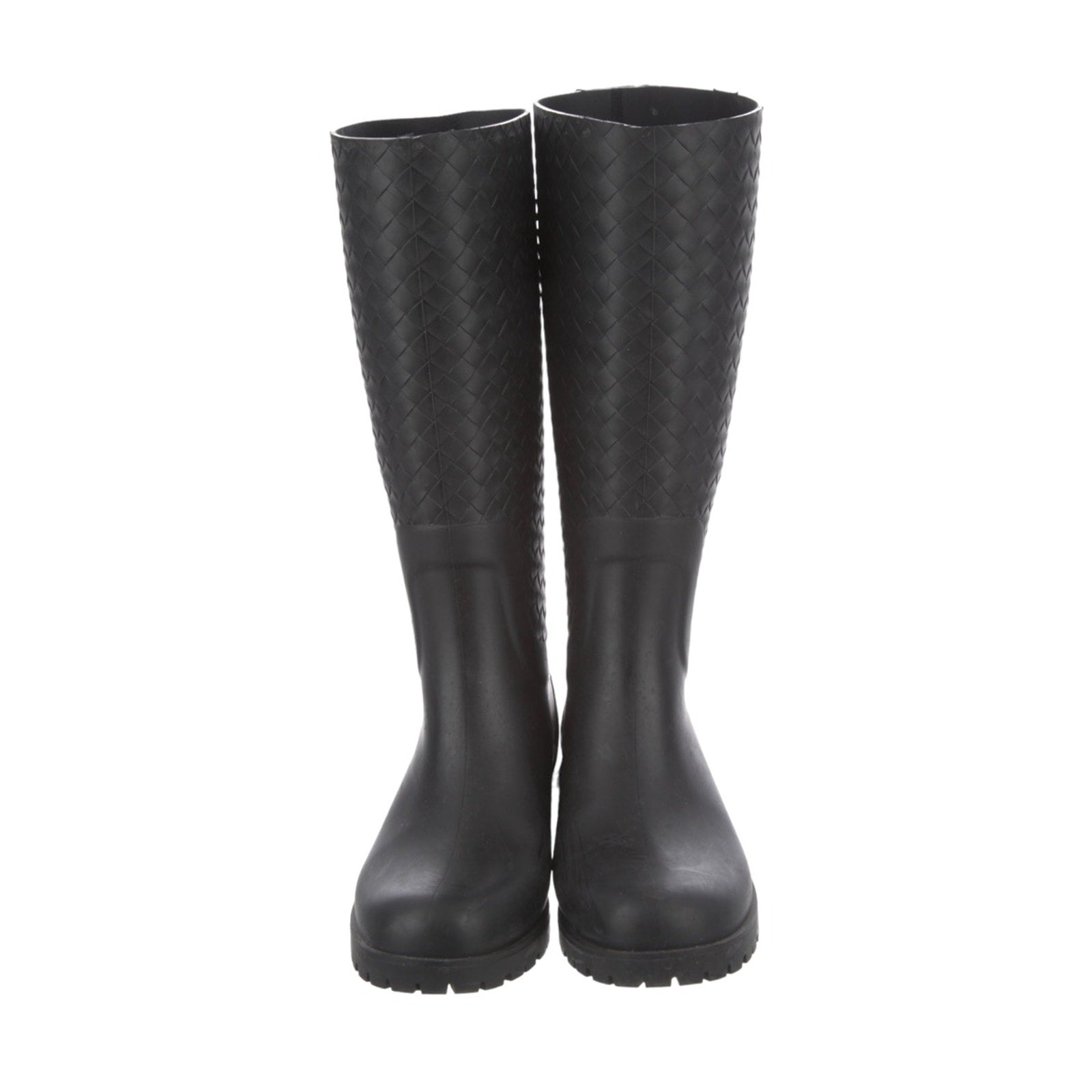 Woven intrecciato rain boot