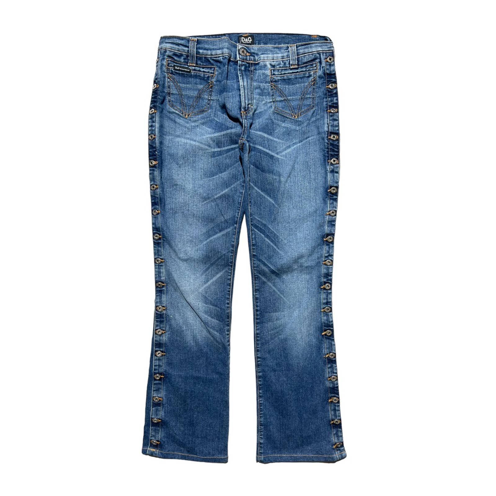 tear away flare denim