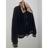 FW17 Dior Fur collar zip bomber ICONIC Runway 2017