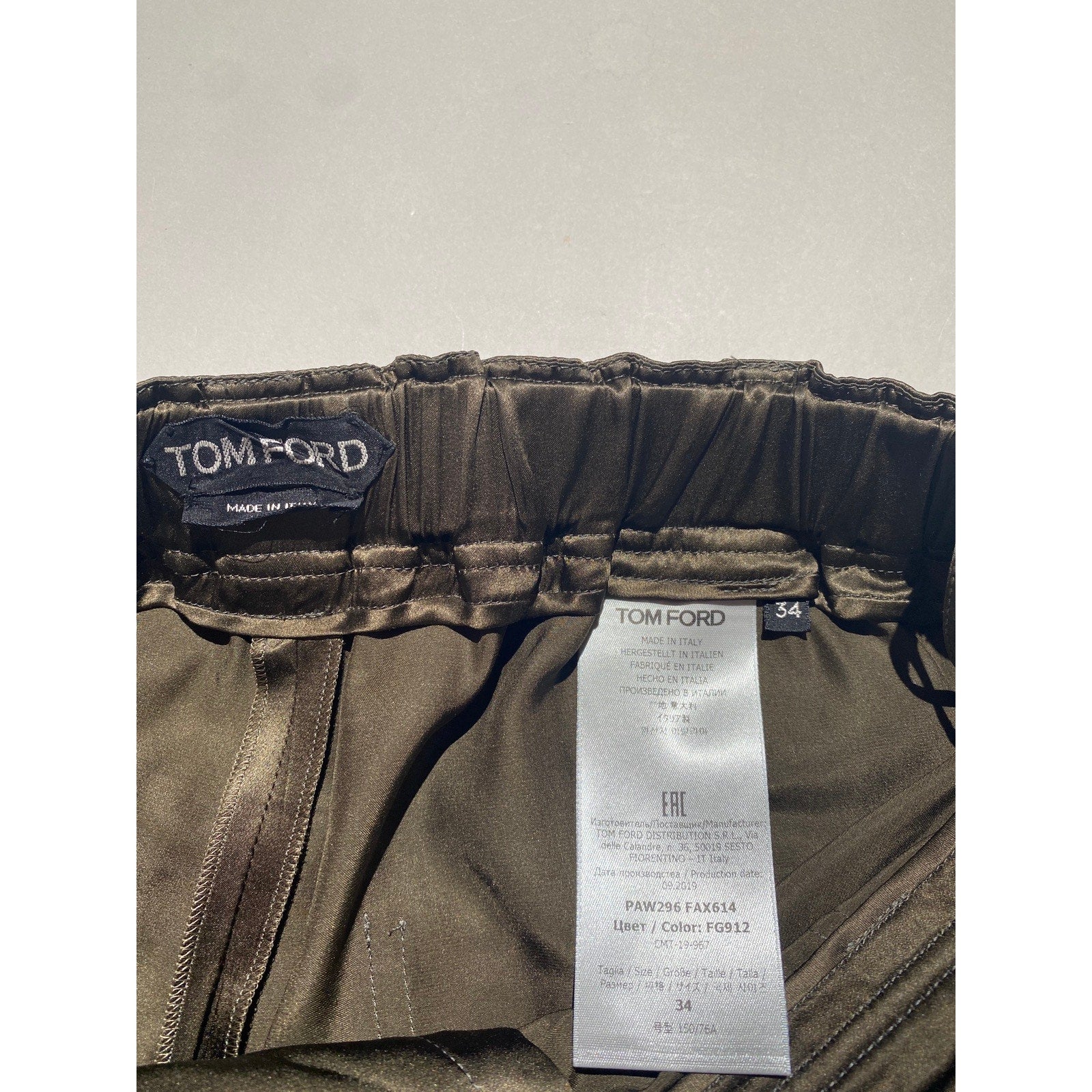 Silk wide leg trouser