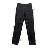 beaded fringe slacks