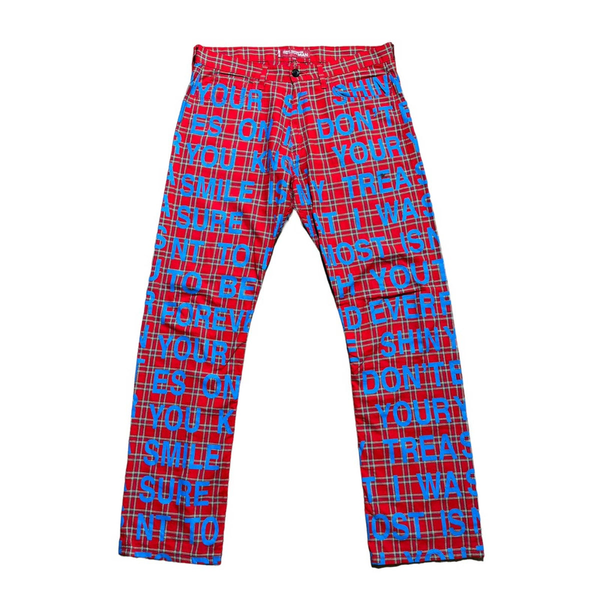 Plaid Poem Pants
