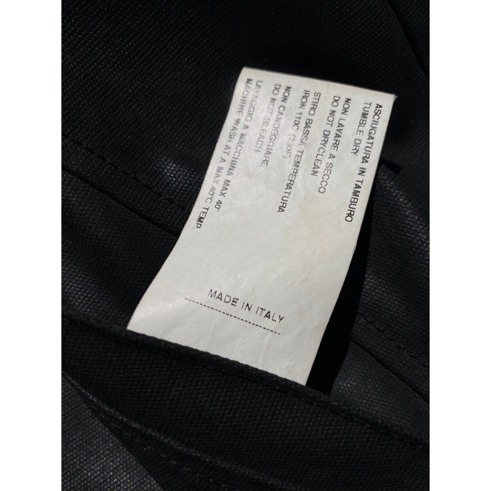 2003 “Suckerball” waxed denim cargo runway jacket