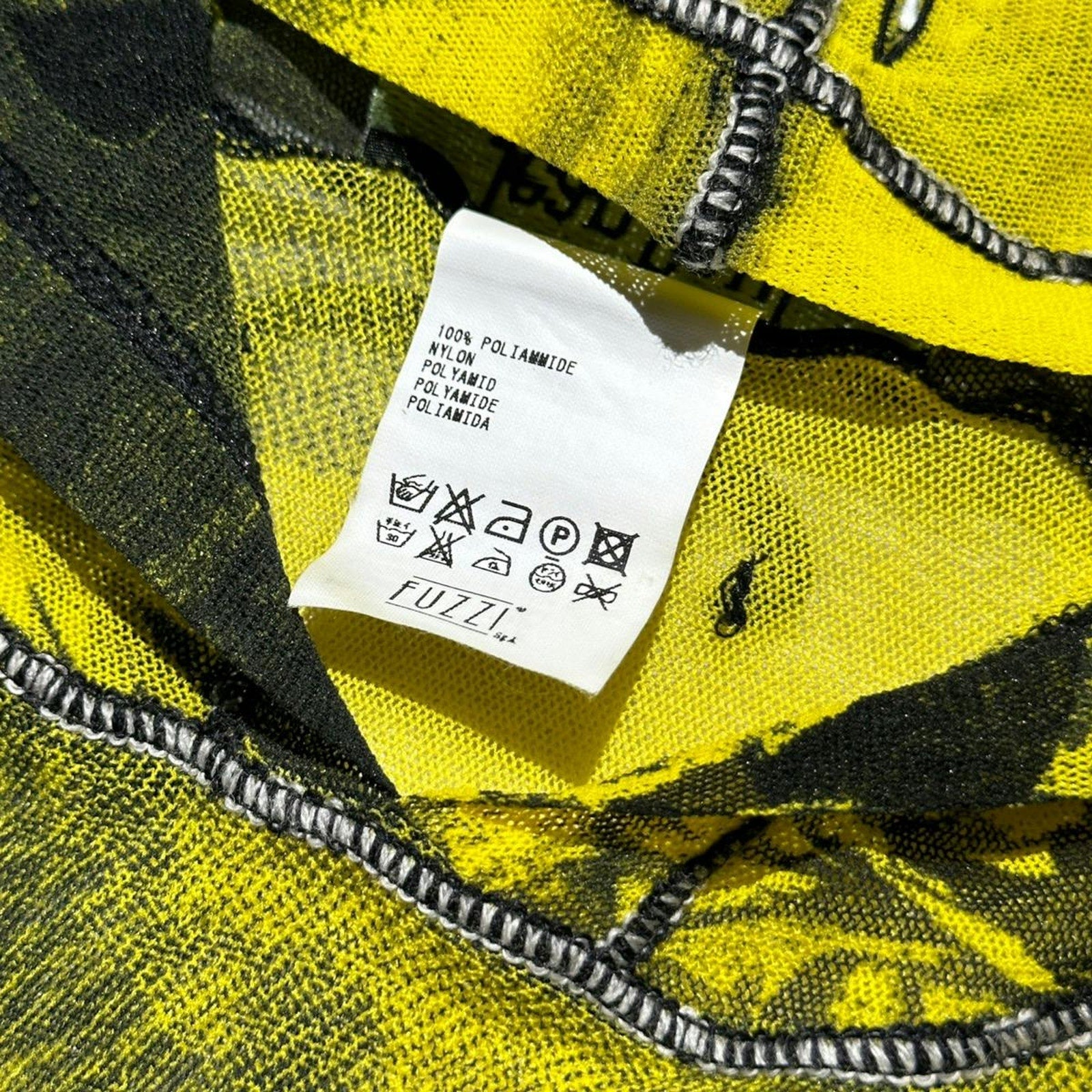 SS1998 faces mesh hoodie