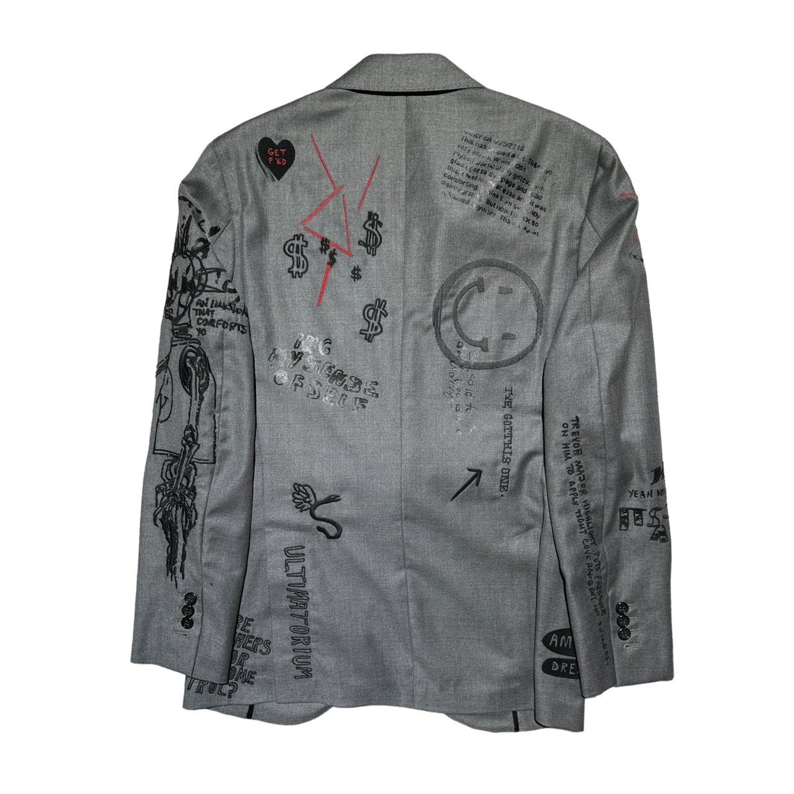 SS18 Scribble Doodle Punk blazer