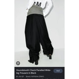 houndstooth double waist layer pant