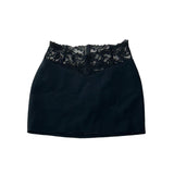 Lace trim skirt