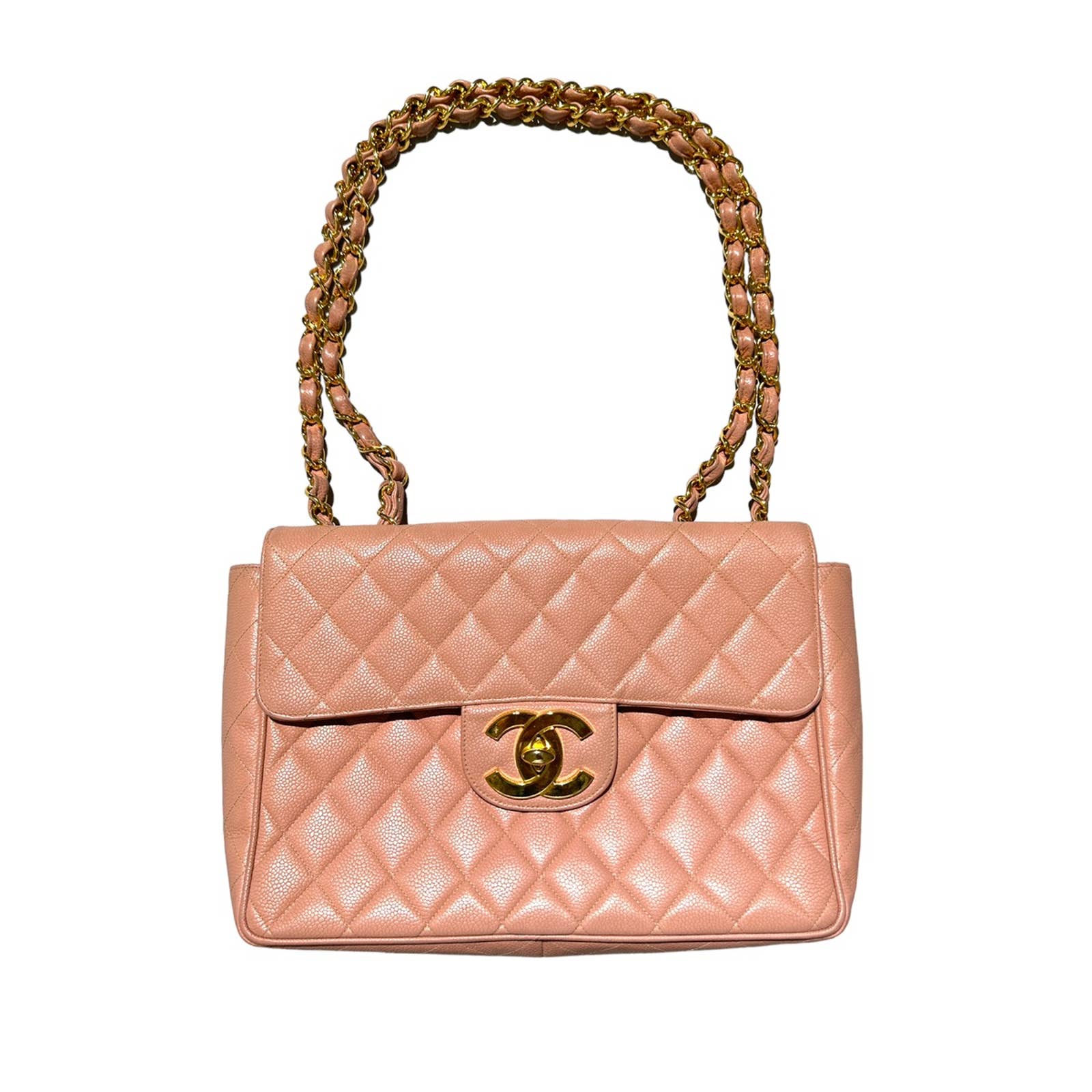 Classic jumbo caviar quilted bag