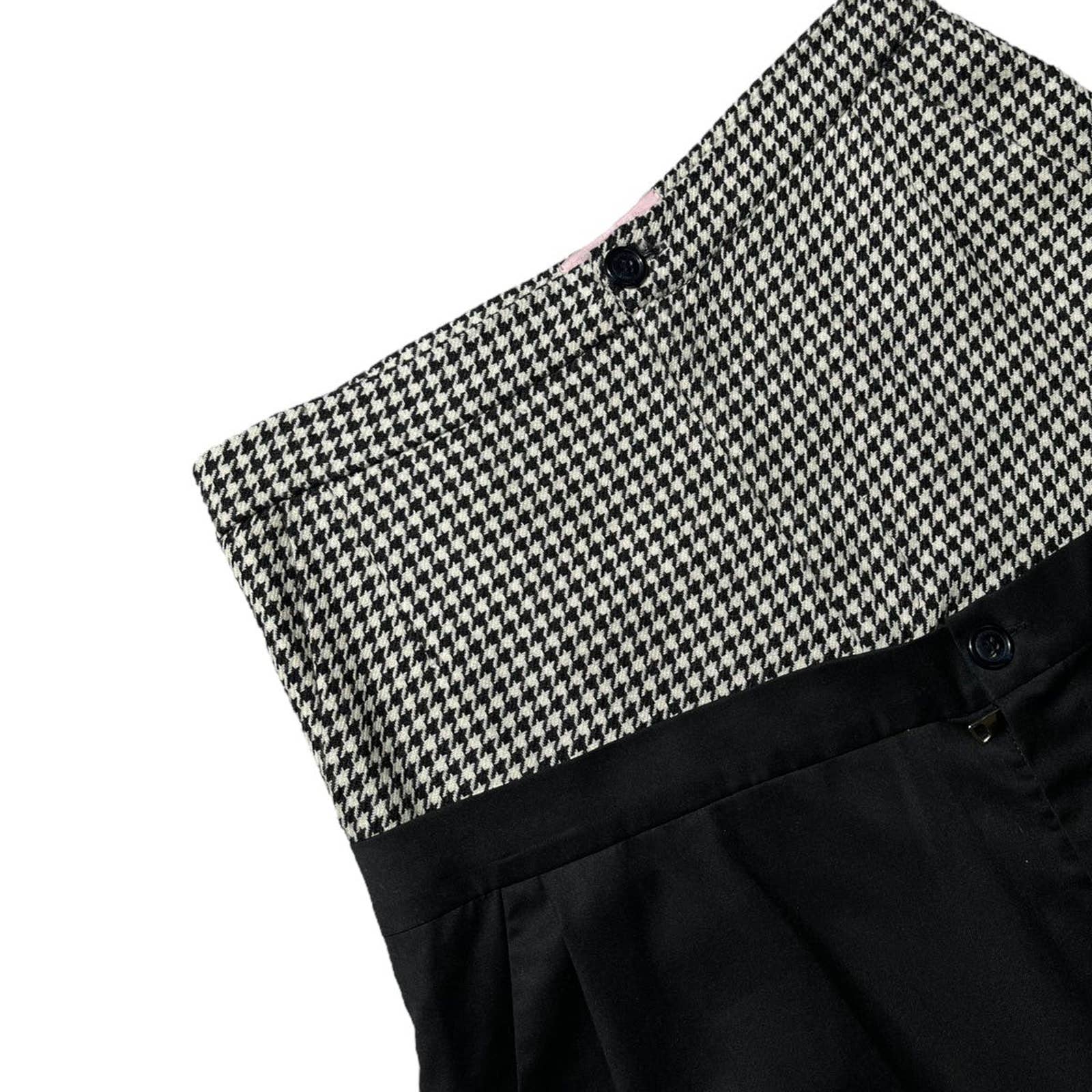 houndstooth double waist layer pant