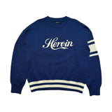 Heroin embroidered knit