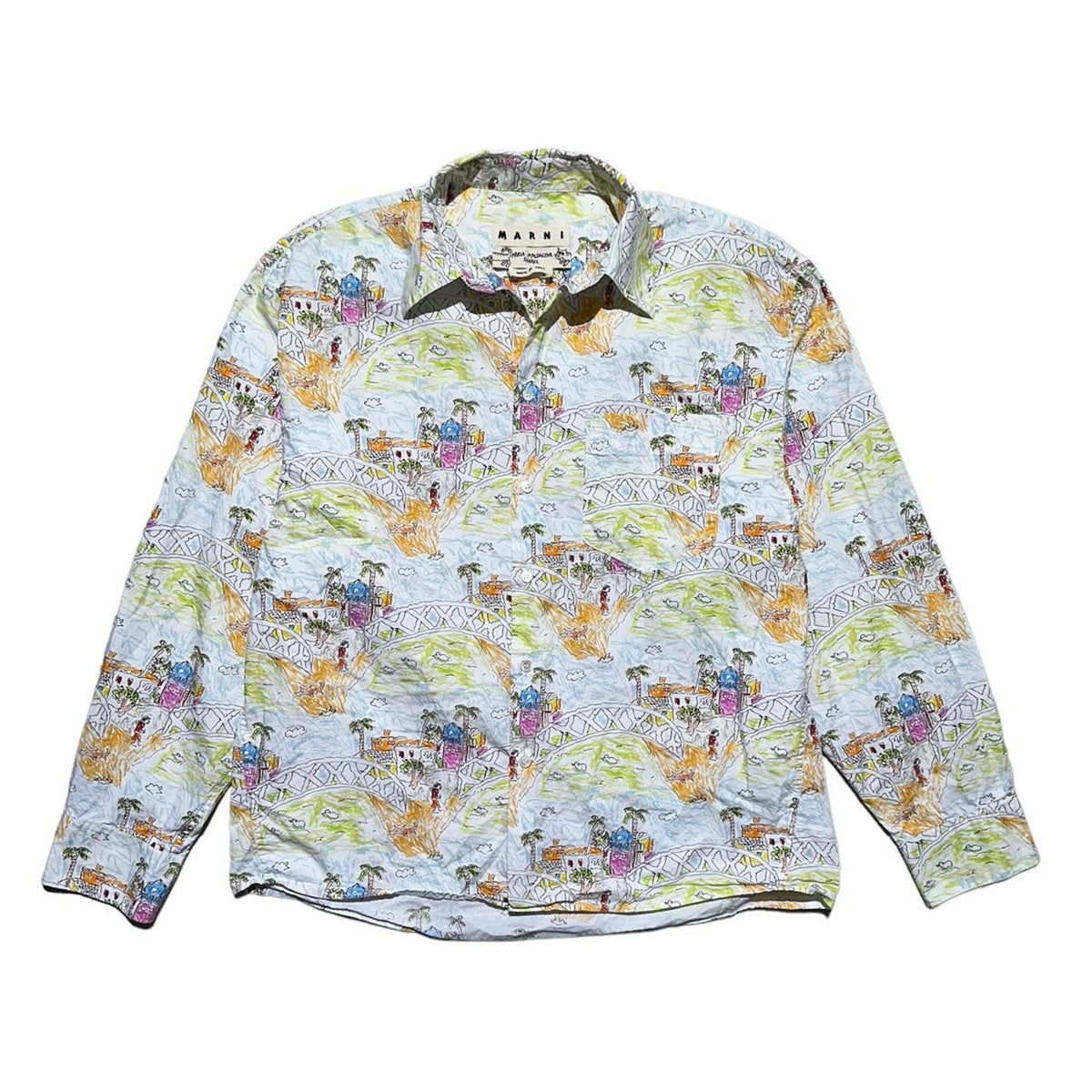 Limited edition scribble illustration shirt