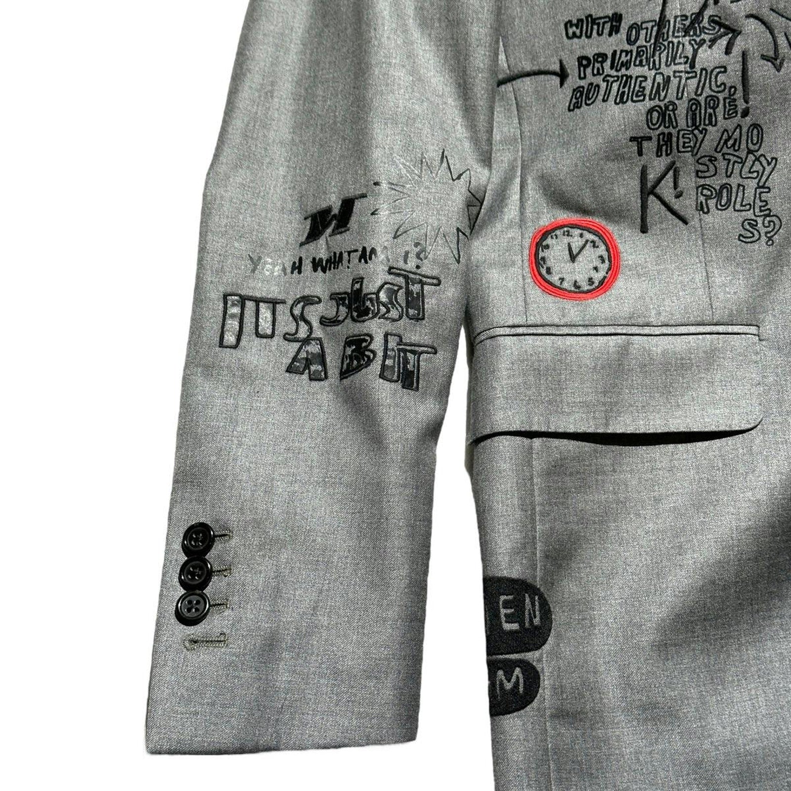 SS18 Scribble Doodle Punk blazer