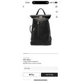 Cargo leather backpack