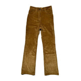 high waist flare corduroy