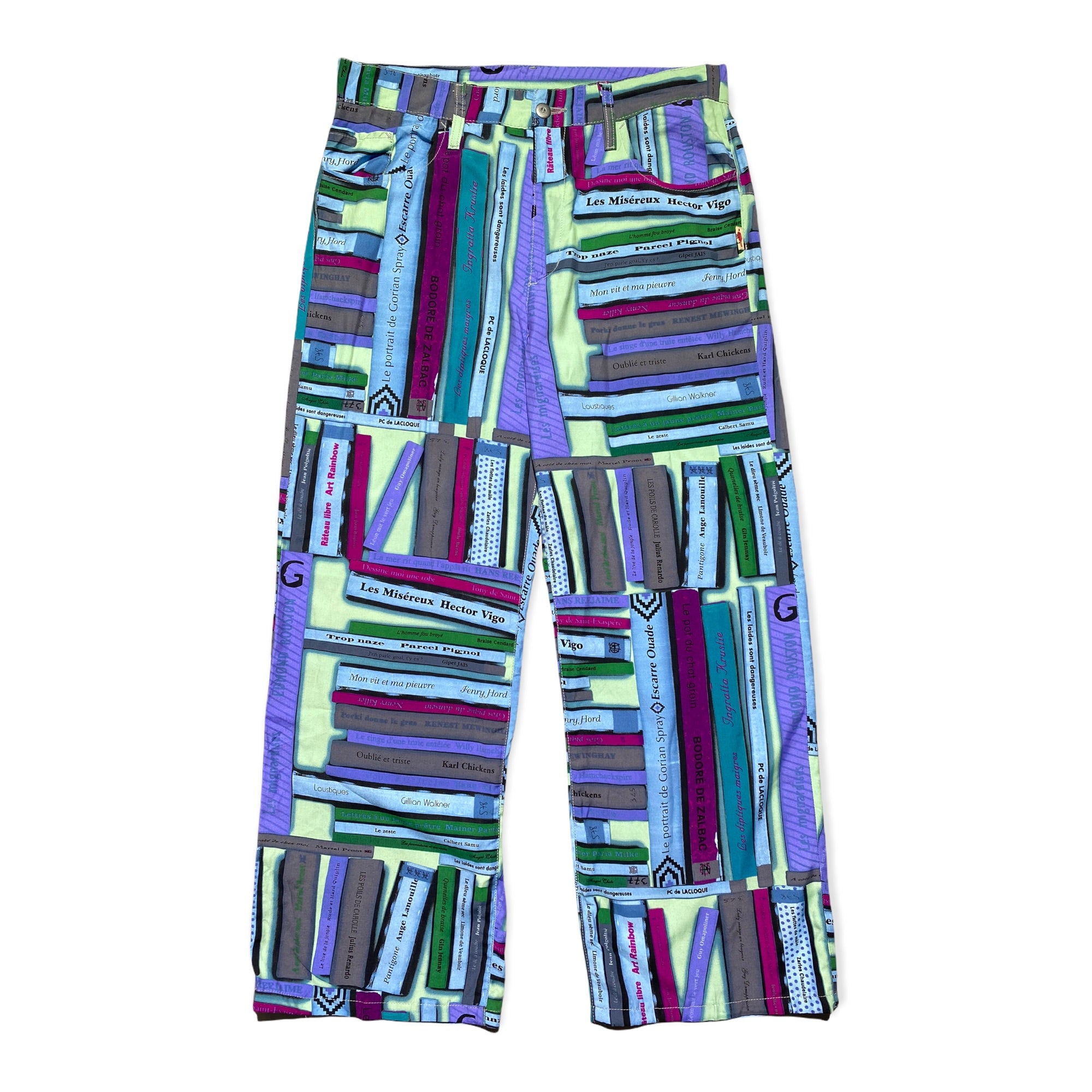 Bookshelf graphic pants