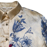 Tattoo silk button down