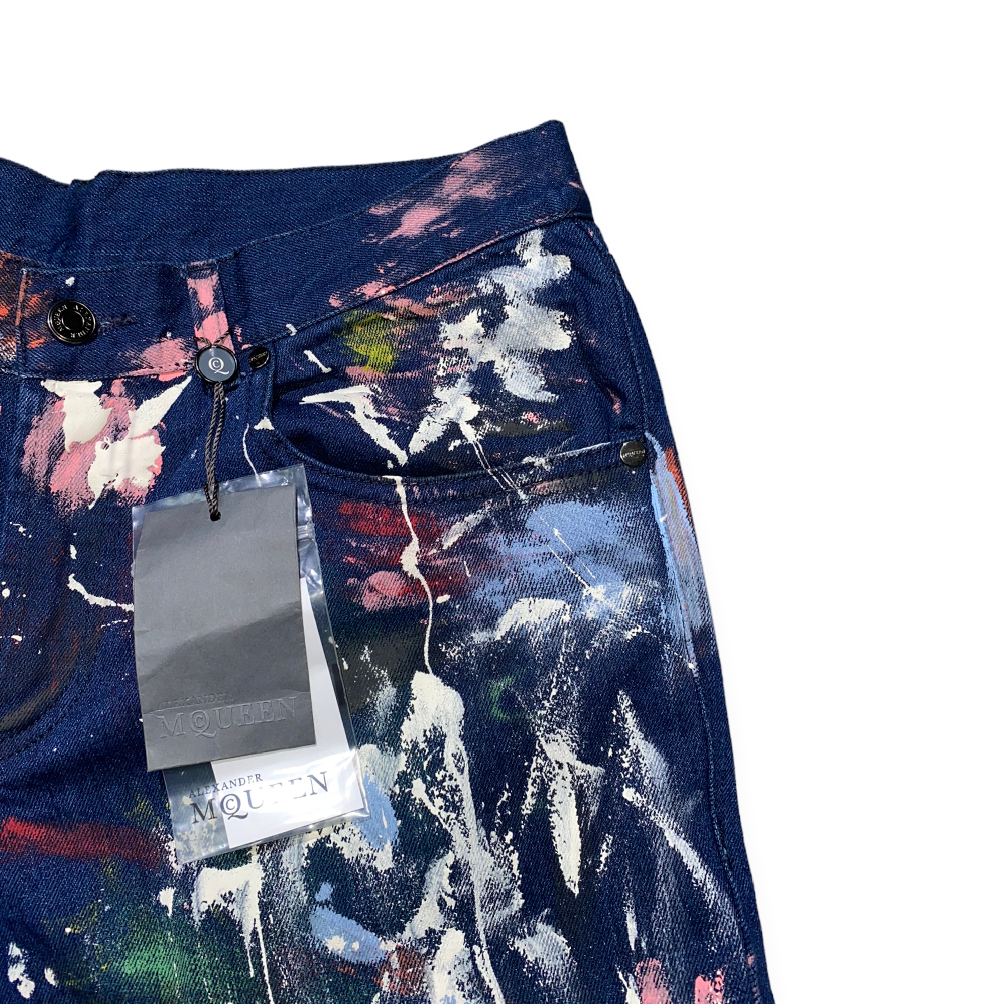 paint splatter denim